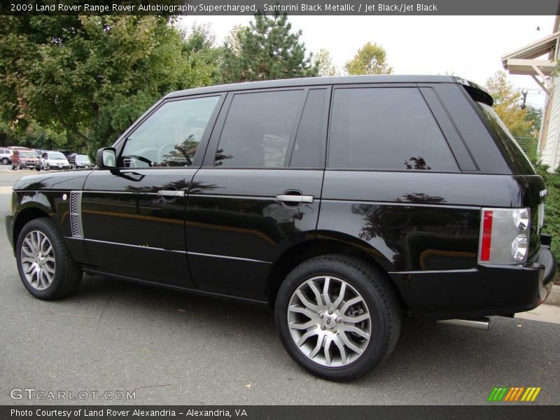 Santorini Black Metallic / Jet Black/Jet Black 2009 Land Rover Range Rover Autobiography Supercharged