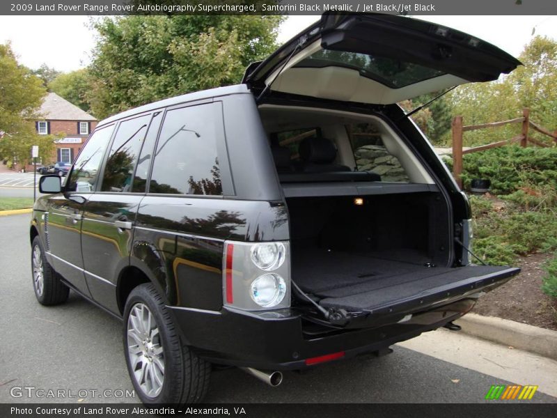 Santorini Black Metallic / Jet Black/Jet Black 2009 Land Rover Range Rover Autobiography Supercharged