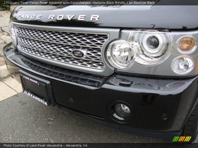 Santorini Black Metallic / Jet Black/Jet Black 2009 Land Rover Range Rover Autobiography Supercharged