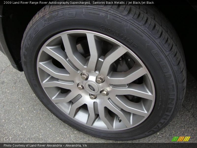 Santorini Black Metallic / Jet Black/Jet Black 2009 Land Rover Range Rover Autobiography Supercharged