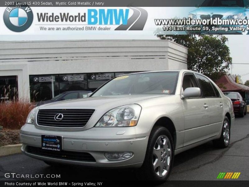 Mystic Gold Metallic / Ivory 2003 Lexus LS 430 Sedan