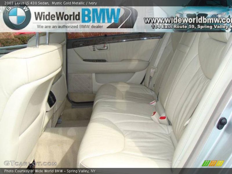 Mystic Gold Metallic / Ivory 2003 Lexus LS 430 Sedan