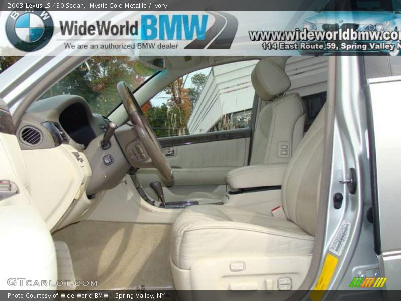 Mystic Gold Metallic / Ivory 2003 Lexus LS 430 Sedan