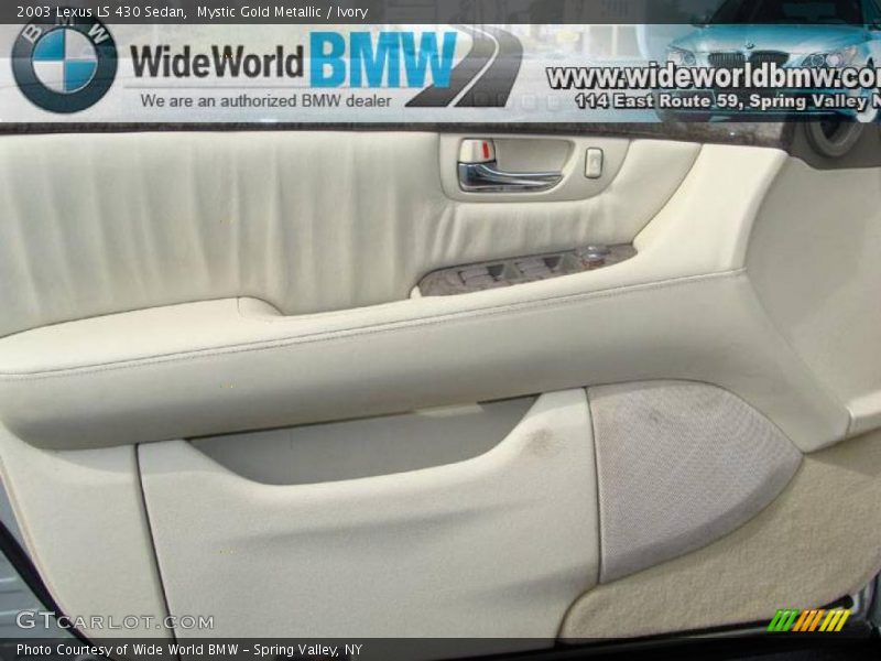 Mystic Gold Metallic / Ivory 2003 Lexus LS 430 Sedan
