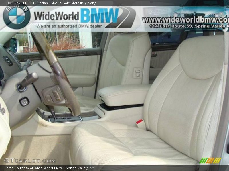 Mystic Gold Metallic / Ivory 2003 Lexus LS 430 Sedan