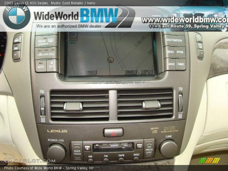 Mystic Gold Metallic / Ivory 2003 Lexus LS 430 Sedan