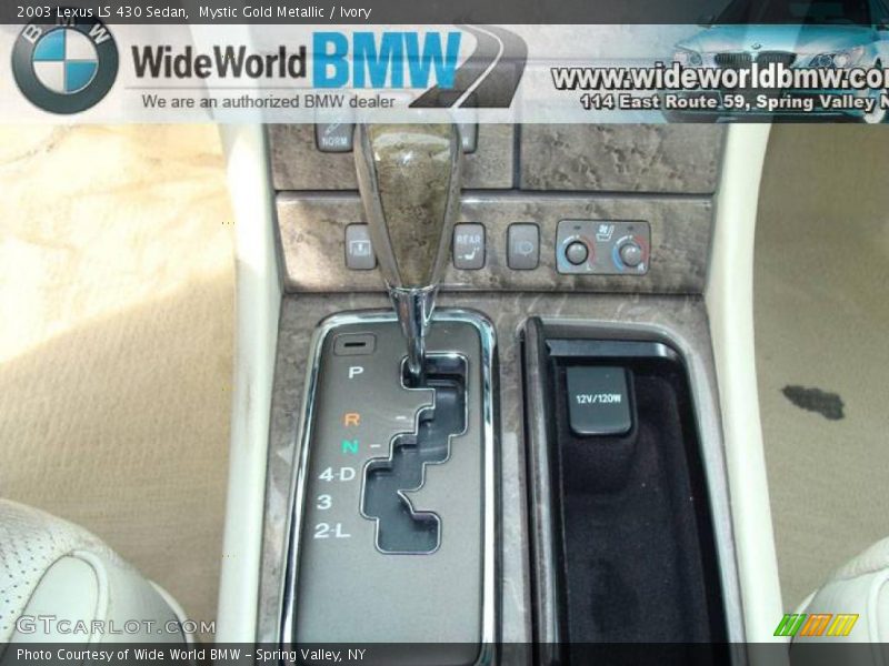 Mystic Gold Metallic / Ivory 2003 Lexus LS 430 Sedan