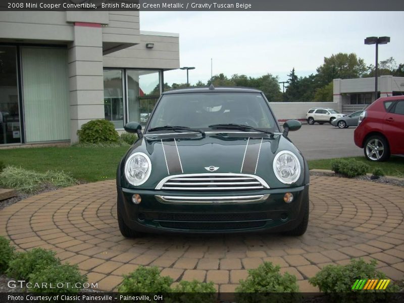 British Racing Green Metallic / Gravity Tuscan Beige 2008 Mini Cooper Convertible