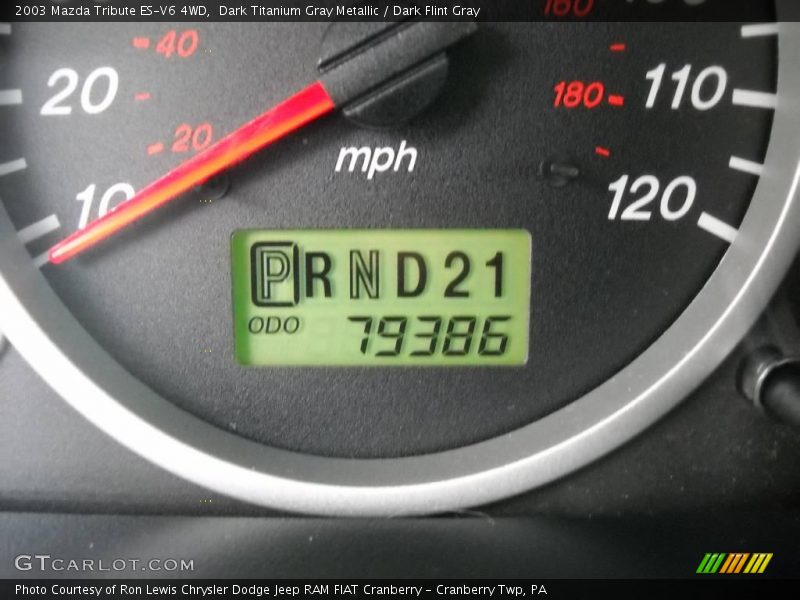 Dark Titanium Gray Metallic / Dark Flint Gray 2003 Mazda Tribute ES-V6 4WD