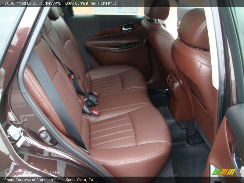 Dark Currant Red / Chestnut 2008 Infiniti EX 35 Journey AWD