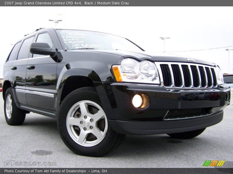 Black / Medium Slate Gray 2007 Jeep Grand Cherokee Limited CRD 4x4