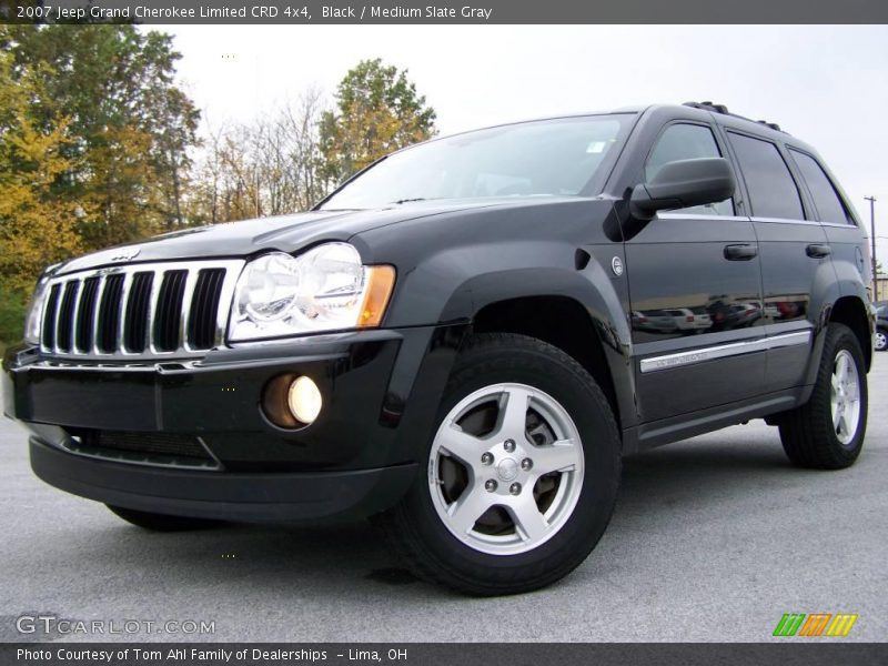 Black / Medium Slate Gray 2007 Jeep Grand Cherokee Limited CRD 4x4