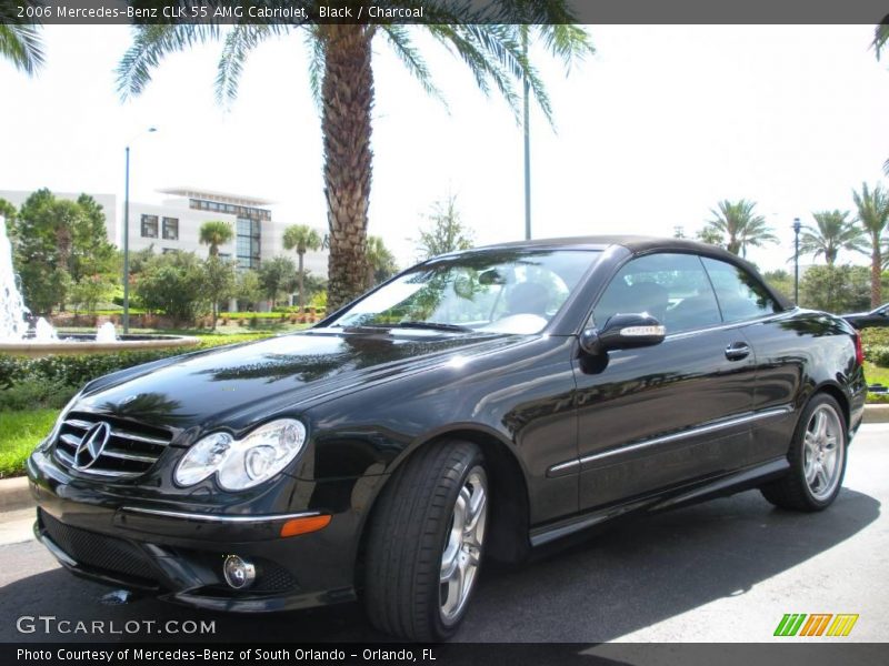 Black / Charcoal 2006 Mercedes-Benz CLK 55 AMG Cabriolet