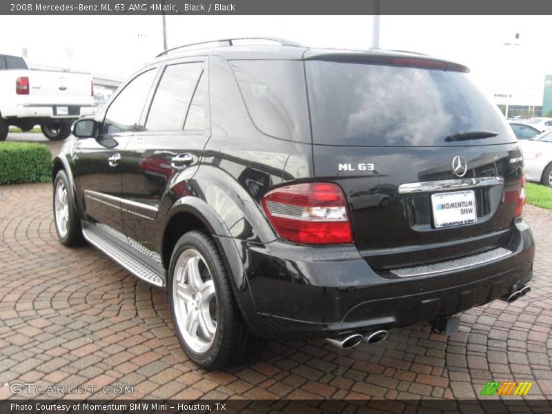 Black / Black 2008 Mercedes-Benz ML 63 AMG 4Matic