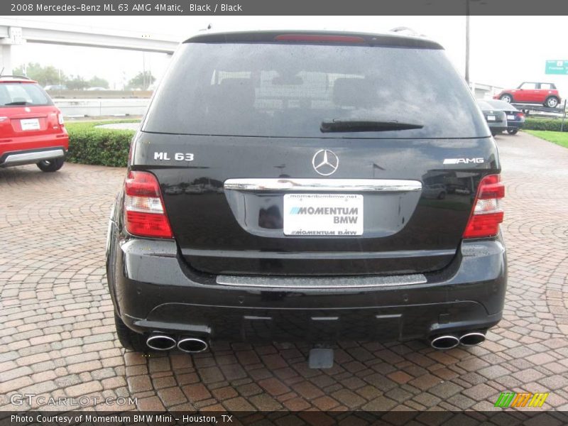Black / Black 2008 Mercedes-Benz ML 63 AMG 4Matic