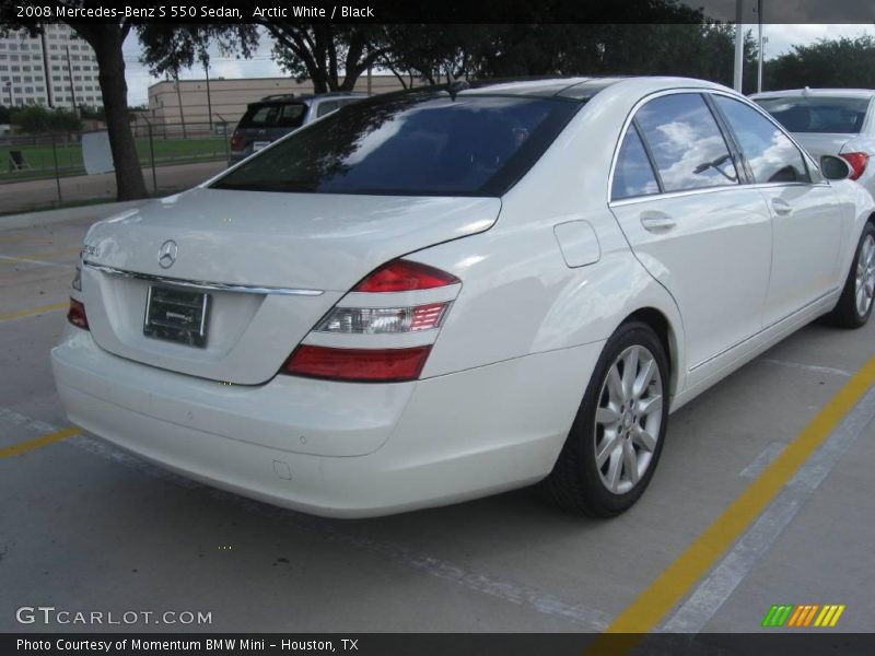 Arctic White / Black 2008 Mercedes-Benz S 550 Sedan