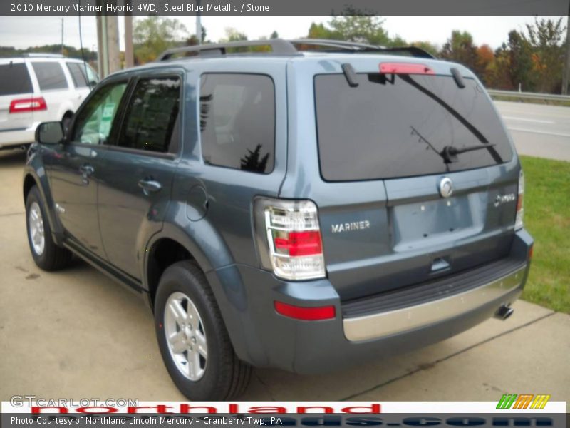 Steel Blue Metallic / Stone 2010 Mercury Mariner Hybrid 4WD
