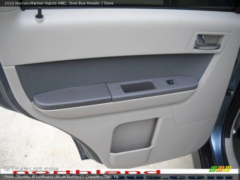 Steel Blue Metallic / Stone 2010 Mercury Mariner Hybrid 4WD