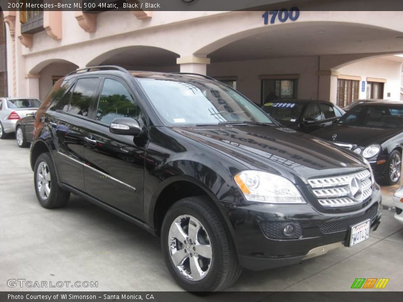 Black / Black 2007 Mercedes-Benz ML 500 4Matic