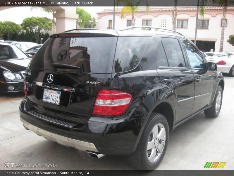 Black / Black 2007 Mercedes-Benz ML 500 4Matic