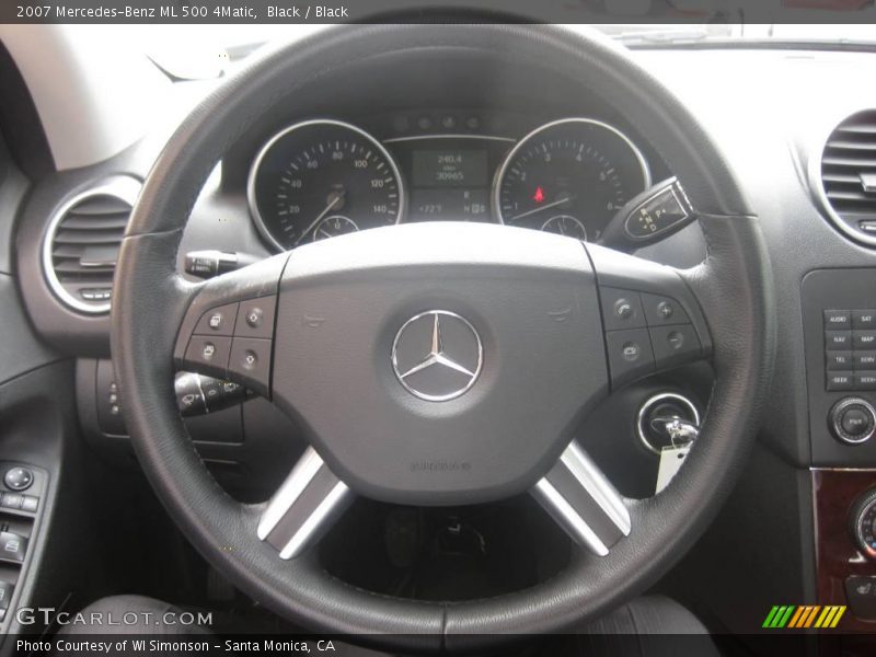 Black / Black 2007 Mercedes-Benz ML 500 4Matic