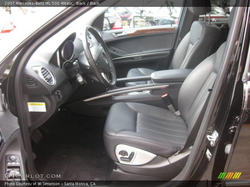 Black / Black 2007 Mercedes-Benz ML 500 4Matic