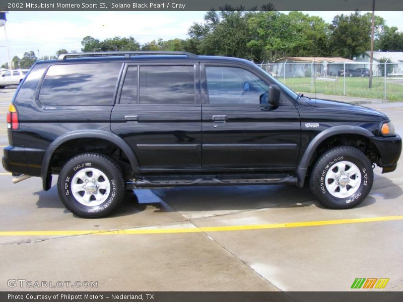 Solano Black Pearl / Gray 2002 Mitsubishi Montero Sport ES