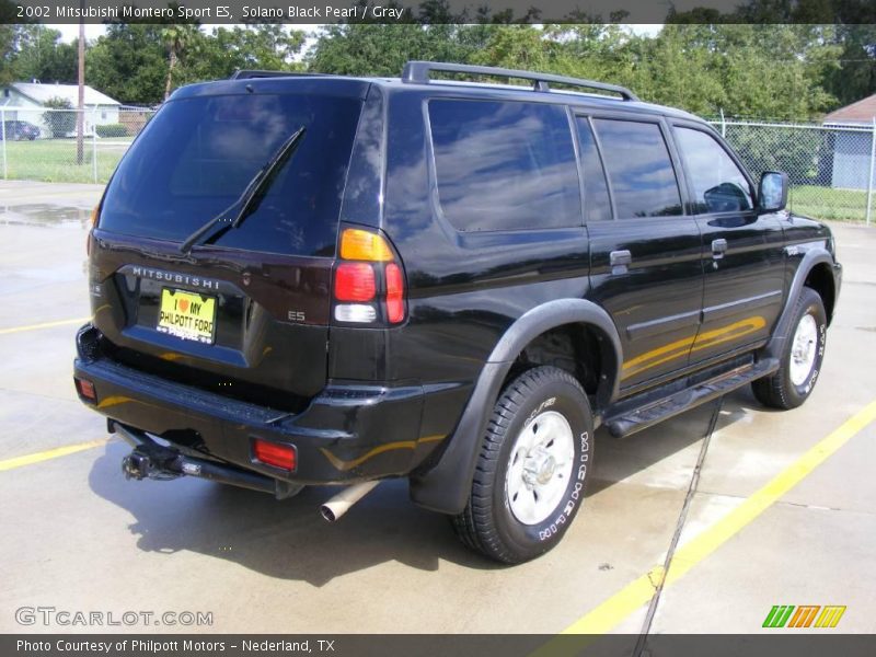 Solano Black Pearl / Gray 2002 Mitsubishi Montero Sport ES