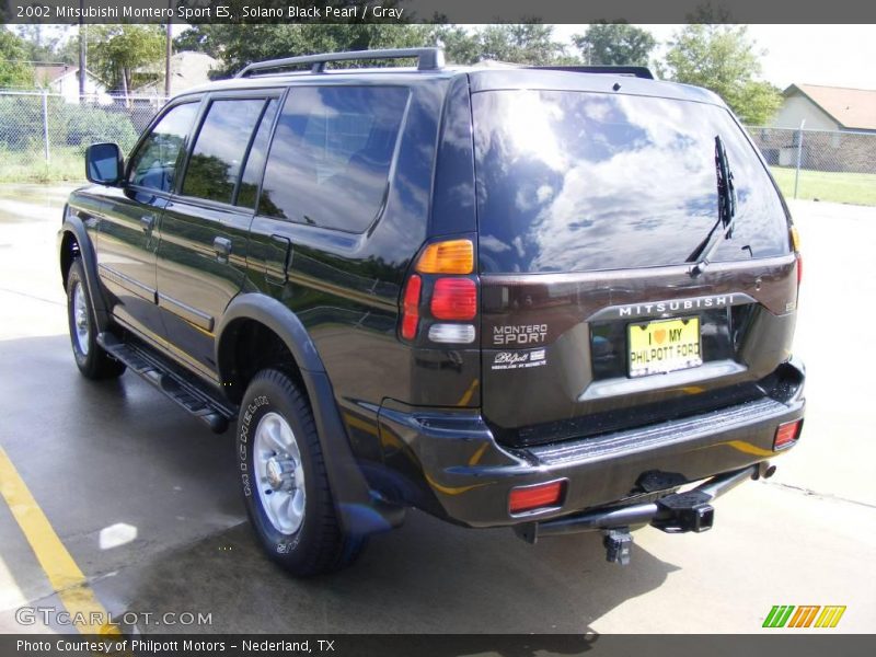 Solano Black Pearl / Gray 2002 Mitsubishi Montero Sport ES