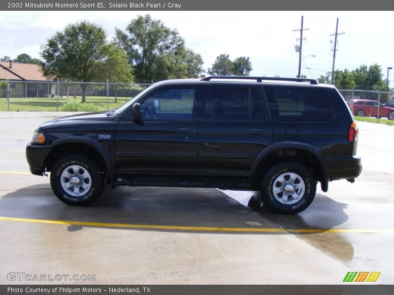 Solano Black Pearl / Gray 2002 Mitsubishi Montero Sport ES