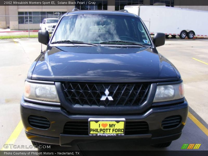 Solano Black Pearl / Gray 2002 Mitsubishi Montero Sport ES