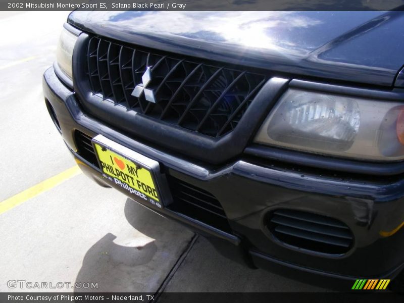 Solano Black Pearl / Gray 2002 Mitsubishi Montero Sport ES