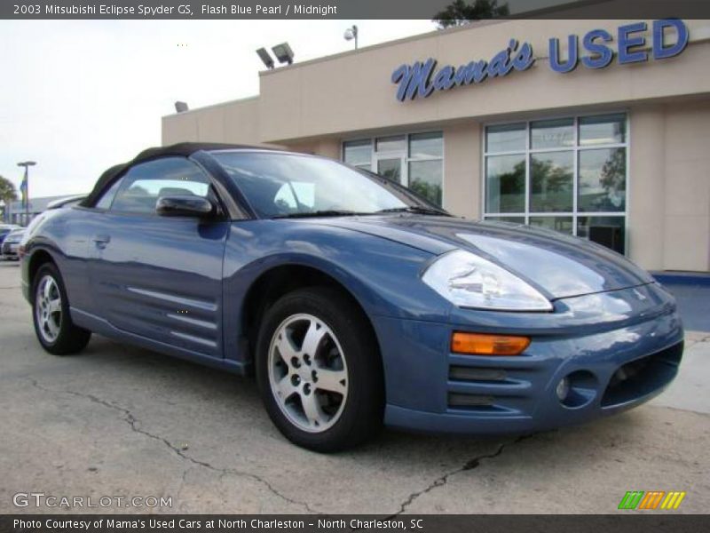 Flash Blue Pearl / Midnight 2003 Mitsubishi Eclipse Spyder GS