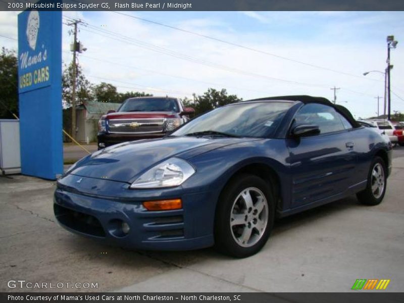 Flash Blue Pearl / Midnight 2003 Mitsubishi Eclipse Spyder GS