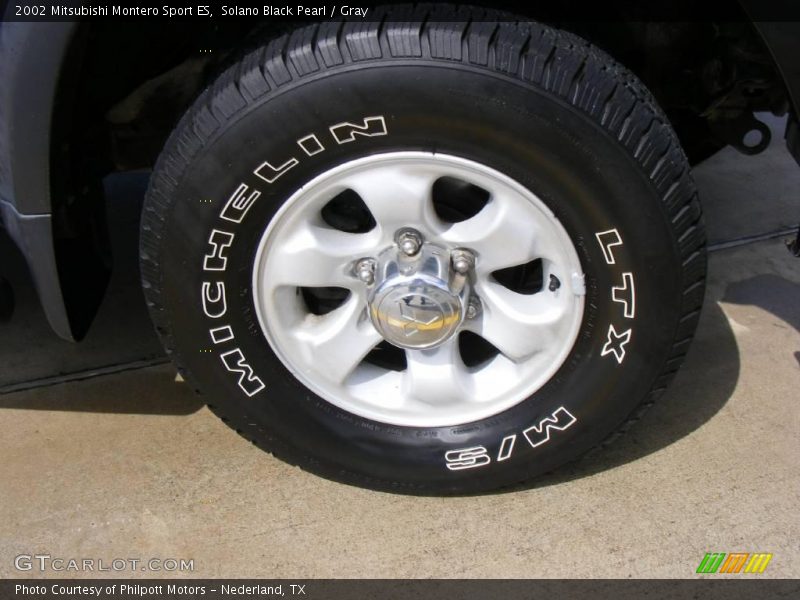 Solano Black Pearl / Gray 2002 Mitsubishi Montero Sport ES