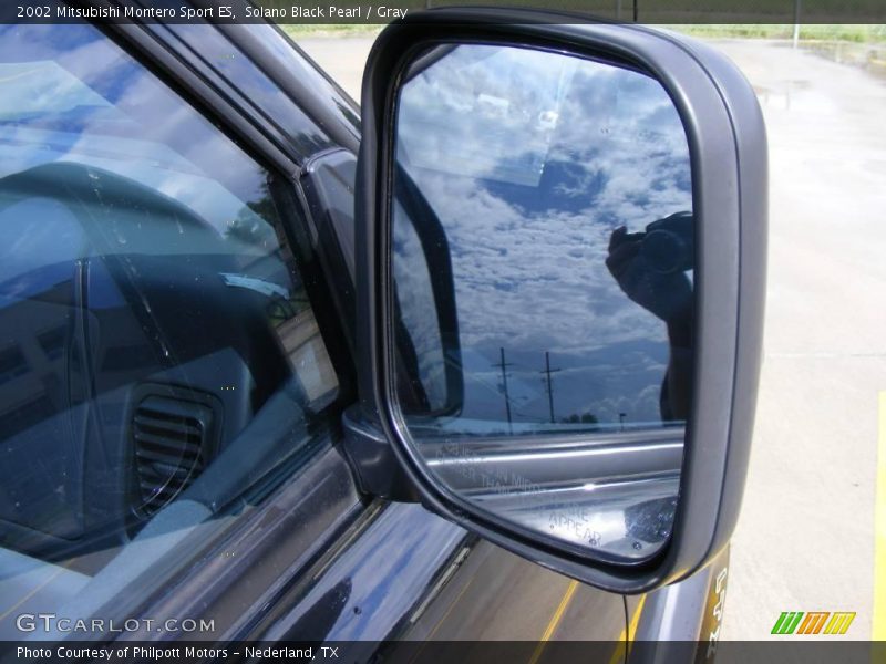 Solano Black Pearl / Gray 2002 Mitsubishi Montero Sport ES