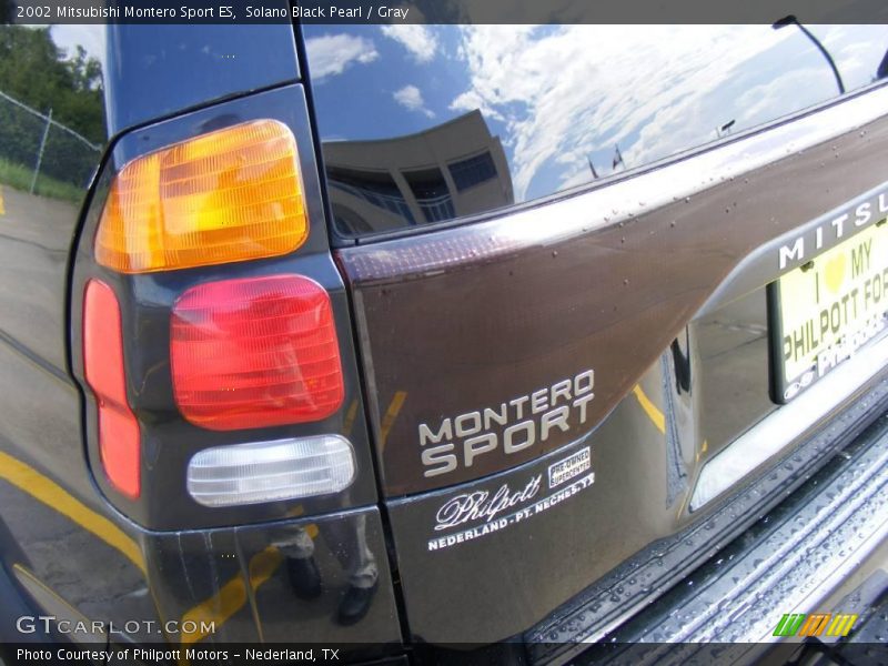 Solano Black Pearl / Gray 2002 Mitsubishi Montero Sport ES