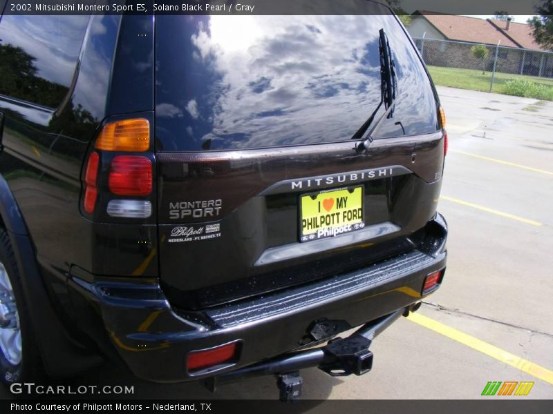 Solano Black Pearl / Gray 2002 Mitsubishi Montero Sport ES