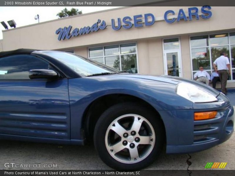 Flash Blue Pearl / Midnight 2003 Mitsubishi Eclipse Spyder GS