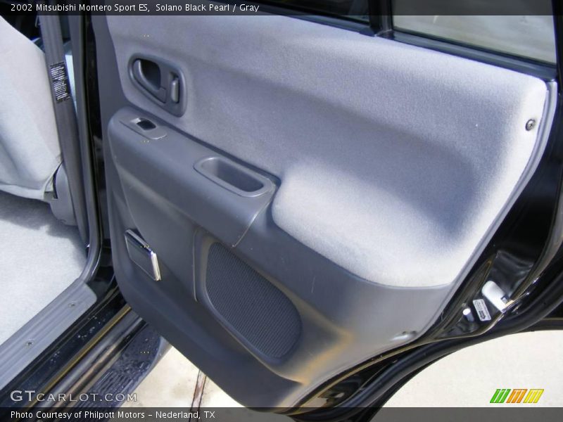 Solano Black Pearl / Gray 2002 Mitsubishi Montero Sport ES