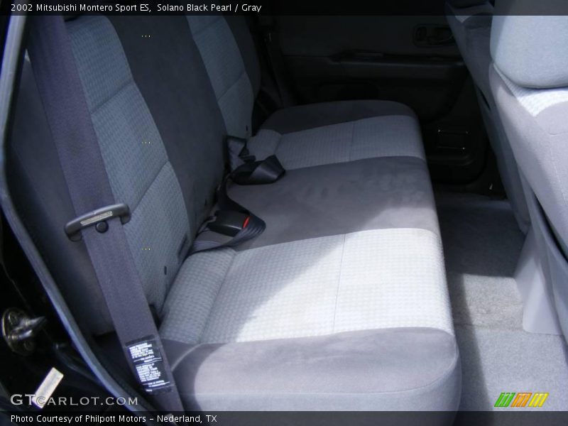Solano Black Pearl / Gray 2002 Mitsubishi Montero Sport ES