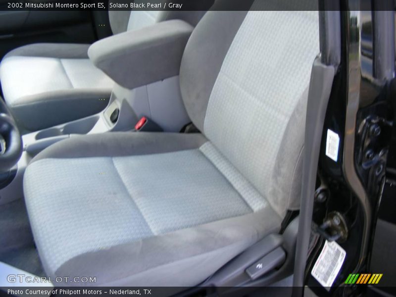 Solano Black Pearl / Gray 2002 Mitsubishi Montero Sport ES