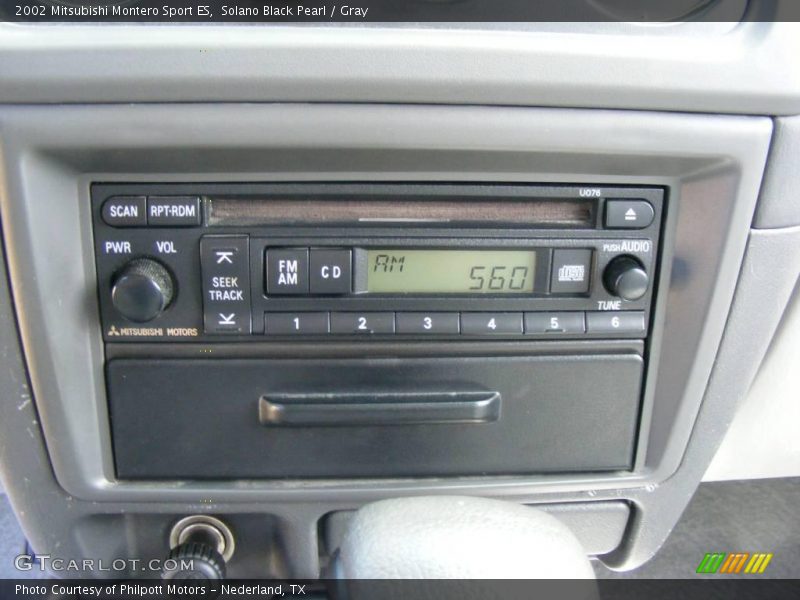 Solano Black Pearl / Gray 2002 Mitsubishi Montero Sport ES