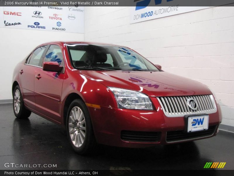 Vivid Red Metallic / Dark Charcoal 2006 Mercury Milan I4 Premier