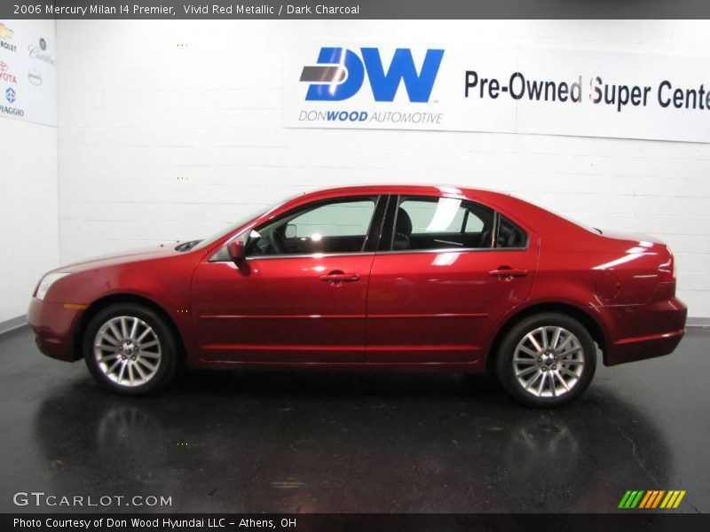 Vivid Red Metallic / Dark Charcoal 2006 Mercury Milan I4 Premier