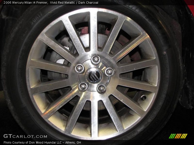 Vivid Red Metallic / Dark Charcoal 2006 Mercury Milan I4 Premier