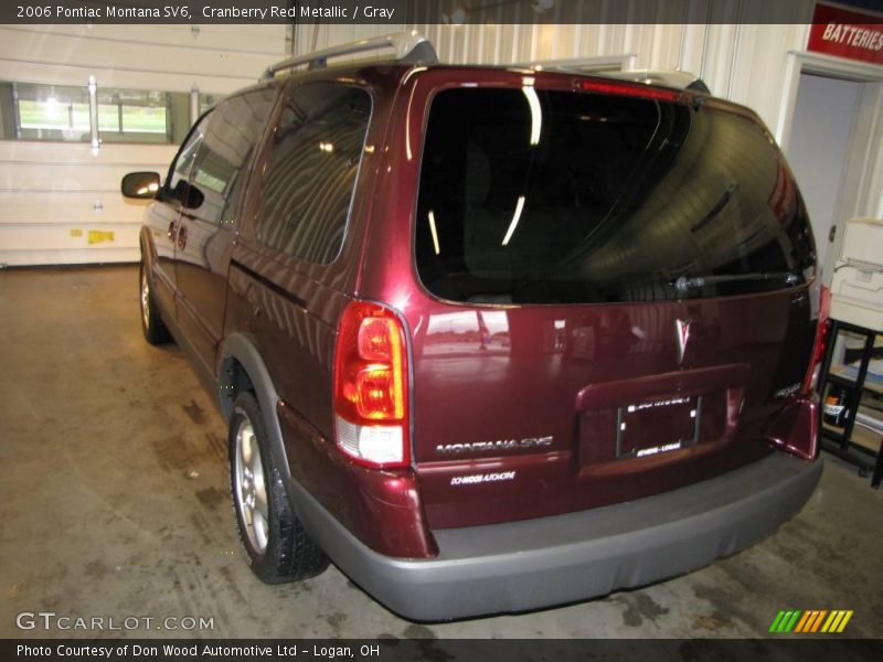 Cranberry Red Metallic / Gray 2006 Pontiac Montana SV6