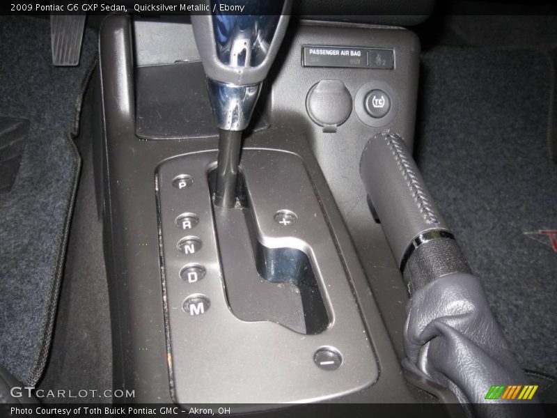 Quicksilver Metallic / Ebony 2009 Pontiac G6 GXP Sedan