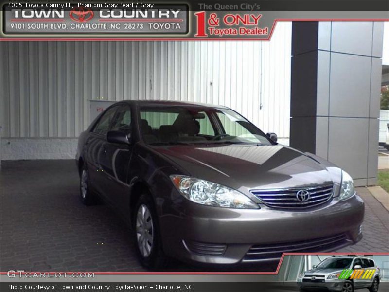 Phantom Gray Pearl / Gray 2005 Toyota Camry LE