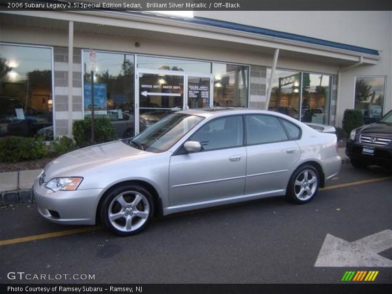 Brilliant Silver Metallic / Off-Black 2006 Subaru Legacy 2.5i Special Edition Sedan
